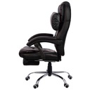 Регулируемый офисный стул BLACK FBK4R с подставкой для ног