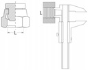 Шланговый ниппель 13 мм с внешней резьбой 1/4 RECTUS