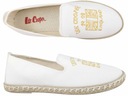 LEE COOPER SNEAKERS ESPADRYLE BUTY DAMSKIE PÓŁBUTY WSUWANE LEKKIE BIAŁE ...