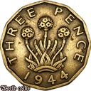 3 PENCE 1944