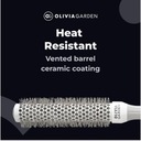 Wąska szczotka do modelowania włosów Olivia Garden XL Blowout Speed ION Cechy antystatyczność jonizacja wodoodporność