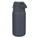 Элегантная и спортивная подростковая бутыль для воды серо-темно-синего цвета ION8 0,4 л.
