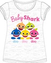 BABY SHARK BLÚZKA T-SHIRT bavlna Dievčenský krátky rukáv sivý 110 R803H Počet kusov v ponuke 1 szt.