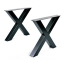 МЕТАЛЛИЧЕСКАЯ НОЖКА ДЛЯ СТОЛА ТИПА X, ПРОФИЛЬ 80х80, ИЗГОТОВЛЕНИЕ НА ЗАКАЗ