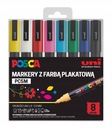 Маркер Posca PC-5M с краской для плакатов, набор из 8 шт.