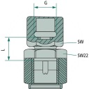 З'ЄДНАННЯ ВИМІРЮЮЧИЙ GW M16X2 GW 1/4″ BSP  (12538672829) фото min 6