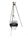 GRILL TRÓJNÓG KUTY RUSZT PALENISKO 80CM+KOŁOWROTEK