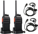 Retevis RT24 Walkie Talkie, Профессиональная рация с наушниками, PMR