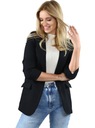 модная женская куртка Black Italian Jacket Elegant Loose XL/42