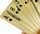 Karty do gry pokera plastikowe złote - $$$ dolar Liczba kart w talii 54