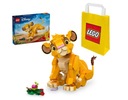 LEGO DISNEY 43243 KRÓL LEW LWIĄTKO SIMBA + LEGO TORBA PAPIEROWA ŚREDNIA