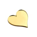 Сердце Сердце Золотое Зеркало Оргстекло 5x5 см