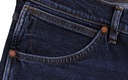 WRANGLER nohavice TAPERED regular DARK BLUE jeans SLIDER _ W31 L32 Výška pása 27 cm