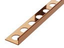 УГЛОВАЯ ПОЛОСКА ДЛЯ ПЛИТКИ, ГЛЯНЦЕВАЯ МЕДЬ 10,5 мм