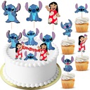 TOPPER LILO I STICH STICZ NA TORT BABECZKI POSTACI 9 sztuk