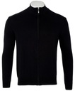 SWETER ELEGANCKI ROZPINANY 100%BAWEŁNA CZARNY JAKOŚĆ VIADI POLO XL