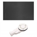 ПРЯМОУГОЛЬНЫЙ ДУШЕВОЙ ПОДДОН ИЗ КАМНЯ SLIM MIKO ЧЕРНЫЙ 120x90 СМ