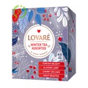 Чайный набор Lovare, прекрасный подарок ЗИМНЕЕ ЧАЙНОЕ АССОРТИ, 4 вкуса, 32 пакетика