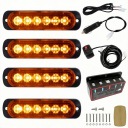 4 ШТ ФАРА ПОПЕРЕДЖУВАЛЬНА ДІОДНА ДОРОЖНЯ KOGUTY LED (СВІТЛОДІОД) STROBOSKOPY + МОДУЛЬ  фото 14