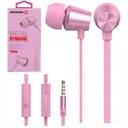 SŁUCHAWKI SWISSTEN METAL DYNAMIC YS500 RÓŻOWE