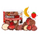 Сублимированные фрукты Choco Lyo Бананы и клубника в шоколаде 150г MIXIT