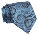 Krawat w Niebieski Orientalny Wzór-CHATTIER
