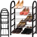 ШКАФ ДЛЯ ОБУВИ ПОДСТАВКА ПОЛКА МЕТАЛЛ. КНИЖНЫЙ ШКАФ, 4 УРОВНЯ