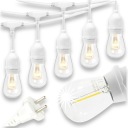 ГИРЛЯНД САДОВЫЙ СВЕТИЛЬНИК БЕЛЫЙ E27 10M + 10x LED