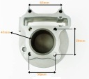 ЦИЛІНДР + ГОЛОВКА KPL. 4T GY6 80CCM (47MM) - БЕЗ ODPOWIETRZENIA- ANH T  (18859540249) фото min 10