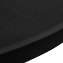 Pokrowce na stół barowy, Ø 60 cm, czarne, elastycz Kolor czarny