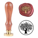 Pieczęć, stempel do wosku, laku wzór STARE DRZEWO