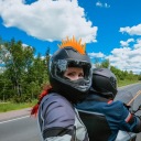 WYJATKOWA POMARANCZOWA СИЛИКОН ДЕКОР / НАКЛАДКА NA ШЛЕМ МОТОЦИКЛЕТНЫЙ  фото 9