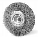 ПРОВОЛОЧНАЯ ЩЕТКА С ХВОСТОВИКОМ 120мм, ДИСК PL