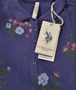 U.S. POLO.ASSN. bavlna tričko tmavomodré s kvetmi L Odtieň námornícky modrý