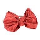 Детский ободок с бантиком - бордовый