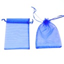 Пакеты из органзы 100 шт 10х15 Темно-Синий для конфет