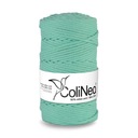 Плетеная нить для макраме ColiNea 100% хлопок, 3мм 100м, цвет аквамарин
