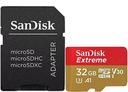 MicroSD karta SanDisk Extreme 32 GB Kód výrobcu SDSQXAF-032G-GN6MA