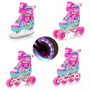 4в1 светодиодные роликовые коньки Роликовые коньки Регулируемые роликовые коньки Метеор размер M 34-37