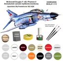 Модель самолета F-4EJ Phantom II для сборки НАБОР: КРАСКИ, КЛЕЙ + ЩЕТКИ.