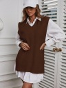 Shein коричневый свитер-жилет XS