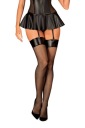 Черные чулки Obsessive Darkessia L/XL