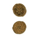 КИБЕРПАНК ЗОЛОТАЯ МЕТАЛЛИЧЕСКАЯ МОНЕТА 1 ПК РОЛП РПГ