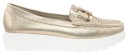 МОКАСИНЫ НА ПЛАТФОРМЕ ЖЕНСКИЕ GOODIN FL 6011 GOLD размер 37