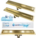 SANITLINE Линейный слив GOLD 2в1 80см Низкий 52мм