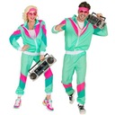 STRÓJ DRES MIĘTOWY DRESIARZ LATA 80 DISCO XXL