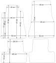 FORD MUSTANG 2004-2010R. КИЛИМКИ ВЕЛЮРОВІ GOLD ЧЕРВОНИЙ NUBUK  (16168936873) фото min 7