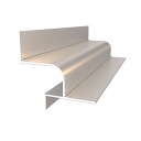 Дистанционный светодиодный профиль 23х37 мм для потолков из гипсокартона.