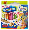 ВОСКОВАЯ СВЕЧА BAMBINO ШКОЛЬНЫЕ ЦВЕТА 12 ЦВЕТОВ
