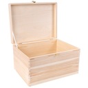 Деревянный ящик с замком и крышкой для хранения в подарок, 40х30х24 см.